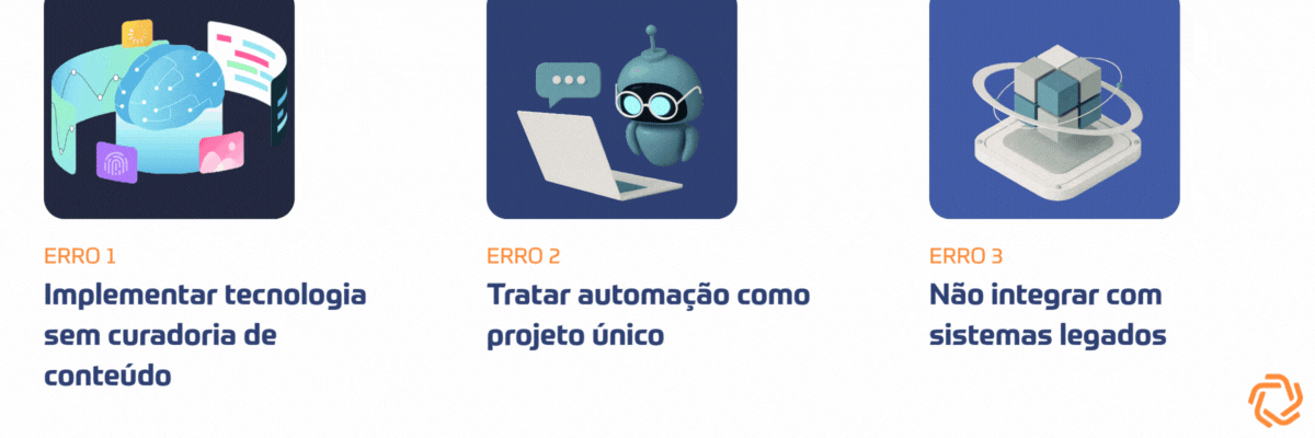 Os 3 erros mais comuns ao implementar automação no atendimento
